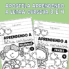 APRENDENDO A LETRA CURSIVA 3 E 4