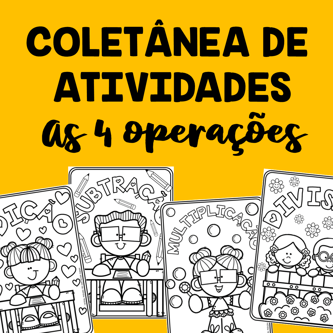 As 4 operações matematicas - Recursos de ensino